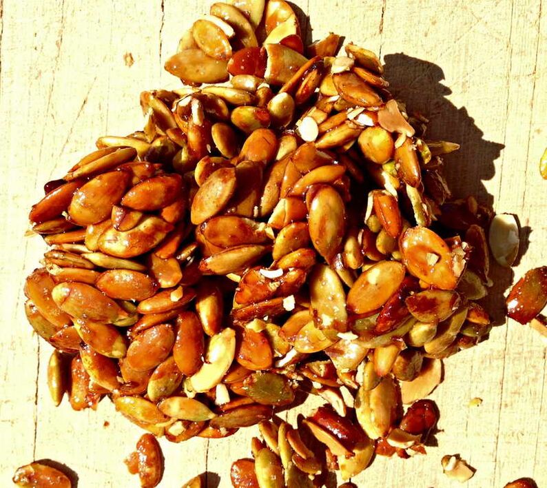 Recipes using pumpkin seeds and honey will help eliminate parasites